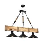 Lampa wisząca z drewna grabu Kütük Yanık