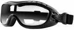 Bobster Night Hawk OTG Gloss Black/Clear Moto brýle