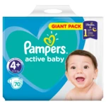 Pampers Active Baby GP 4+ MP 9-16KG 70KS