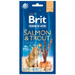 Tyčinky Brit Premium by Nature Cat Sticks with Salmon & Trout 3ks