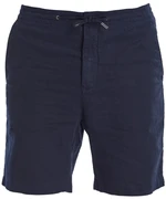 Barbour Jednofarebné ľanové kraťasy Barbour Linen Mix Shorts - navy - 34 (L)