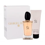 Giorgio Armani Sì darčeková kazeta parfumovaná voda 100 ml + telové mlieko 75 ml pre ženy