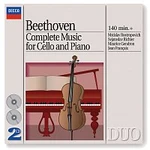 Mstislav Rostropovich, Sviatoslav Richter, Maurice Gendron, Jean Francaix – Beethoven: Complete Music for Cello and Piano Mstislav Rostropovich, Sviatoslav Richter, Maurice Gendron, Jean Francaix – Beethoven: Complete Music for Cello and Piano