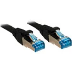 Síťový kabel RJ45 LINDY 47175, CAT 6A, S/FTP, 30.00 cm, černá