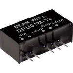 DC/DC měnič napětí, modul Mean Well DPU01M-15, 33 mA, 1 W, Počet výstupů 2 x