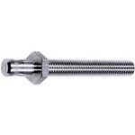 Laboratorní konektor Ø 6 mm MultiContact 04.0059, zástrčka vestavná vertikální, mosaz