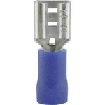 Faston zásuvka Vogt Verbindungstechnik 3906 6.3 mm x 0.8 mm, 180 °, částečná izolace, modrá, 1 ks