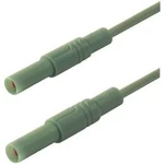 SKS Hirschmann MLS SIL GG 200/1 bezpečnostní měřicí kabely [lamelová zástrčka 4 mm - lamelová zástrčka 4 mm] zelená, 2.00 m