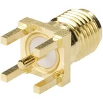 SMA konektor Amphenol SMA6251A1-3GT50G-50, 50 Ω, zásuvka vestavná