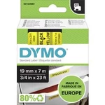 Páska do štítkovače DYMO 45808 (S072880), 19 mm, D1, 7 m, černá/žlutá