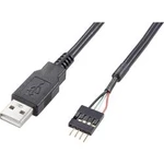 USB 2.0 kabel Akasa EXUSBIE-40, 40.00 cm, černá