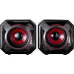 PC reproduktory Surefire Gaming Gator Eye, kabelový, USB, 5 W, černá/červená