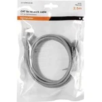 Síťový kabel RJ45 Vivanco 45701, CAT 5e, 2.50 m, šedá