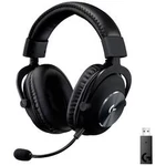 Logitech Gaming PRO X herní headset bez kabelu, stereo na uši, bezdrátový 2,4 GHz, černá