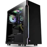 PC skříň midi tower Thermaltake H200 TG RGB, černá