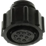 CPC zásuvkové pouzdro volně visicí TE Connectivity 206486-2, kulatý faston, Provedení konektoru: zásuvka, rovná termoplast UL94V-1, pólů 9, 1 ks