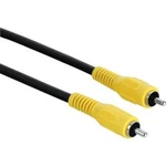 Kompozitní cinch video kabel [1x cinch zástrčka - 1x cinch zástrčka] 2.00 m černá, žlutá Hama