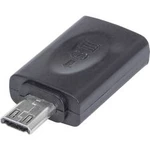Adaptér USB 2.0 Manhattan [1x micro USB 2.0 zástrčka B - 1x micro USB 2.0 zásuvka B] černá