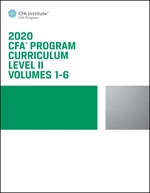 CFA Program Curriculum 2020 Level II Volumes 1-6 Box Set