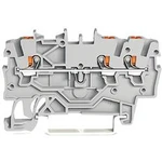 Průchodková svorka WAGO 2200-1301, pružinové připojení , 3.50 mm, šedá, 100 ks