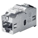 RJ45 síťový adaptér Bachmann 940.044 CAT 6, [1x RJ45 zásuvka - 1x RJ45 zásuvka], stříbrná