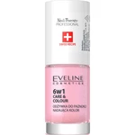 Eveline Cosmetics Nail Therapy Care & Colour kondicionér na nehty 6 v 1 odstín Shimmer Pink 5 ml