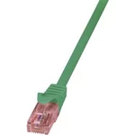 Síťový kabel RJ45 LogiLink CQ2025U, CAT 6, U/UTP, 0.50 m, zelená