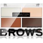 Revolution Relove Colour Cult paleta pro líčení obočí odstín Medium 3,2 g