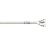 Síťový kabel F/UTP Cat 6 LogiLink CP2305S, stíněný, 305 m, šedá