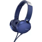Hi-Fi sluchátka Over Ear Sony MDR-XB550AP MDRXB550APL.CE7, modrá