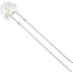 LED s vývody HuiYuan 5434B2C-LHC-A, typ čočky tvar zvonu, 5 mm, 100 °, 20 mA, modrá