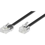 ISDN, Western kabel Basetech BT-1602113, [1x RJ45 zástrčka 8p4c - 1x RJ11 zástrčka 6p4c], 6.00 m, černá