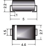 SMD zenerova dioda Semikron Z1SMA30, U(zen) 30 V