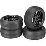 Silniční kolo Reely On-Road, 6 paprsků, 12 mm 6-hran, 1:10, černá, 4 ks
