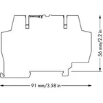 Ochrana proti přepětí na řadové svorce , WAGO 792-801, 6 mm , 1 ks