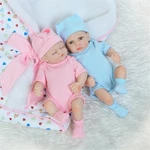 NPK 10 Inch 26cm Newborns Reborn Baby Soft Silicone Doll Handmade Lifelike Baby Girl Dolls Play House Toys Birthday Gift