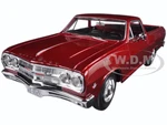 1965 Chevrolet El Camino Metallic Red 1/25 Diecast Model Car by Maisto