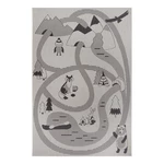 Krémový detský koberec Ragami Animals, 200 x 290 cm