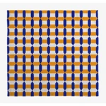 Sada 4 látkových obrúskov s prímesou ľanu Really Nice Things Orange Geometric, 43 x 43 cm