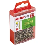 Fischer  653922 skrutka so zápustnou hlavou 3 mm 16 mm krížová dražka Pozidriv     glavanizované zinkom 100 ks