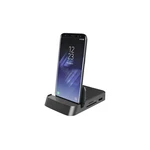Digitus USB 3.0 Typ-C™ Smartphone Docking Station USB-C ™ USB 3.2 (1. generácia) stojan na telefón s nabíjačkou čierna