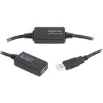 LogiLink #####USB-Kabel USB 2.0 #####USB-A Stecker, #####USB-A Buchse 15.00 m čierna