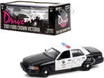2001 Ford Crown Victoria Police Interceptor Black and White "Los Angeles Police Department" (LAPD) "Drive" (2011) Movie 1/43 Diecast Model Car by Gre