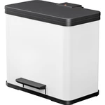 Hailo öko trio plus L 0633-230 odpadkový kôš 27 l ocelový plech (š x v x h) 470 x 430 x 340 mm biela, čierna s pedálovým