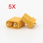 5X Amass XT30UPB XT30 UPB Plug 2mm Male Female Bullet Connectors Plugs For RC Drone Airplane Battery