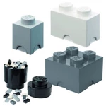 LEGO Úložné boxy Multi-Pack 4 ks černá, bílá a šedá
