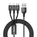 Baseus Cable Rapid Series 3v1 USB/Lightning/Micro 3A 1.2m