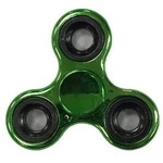 Fidget Spinner, metál fényű, zöld