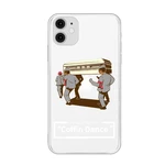 Bakeey Coffin Dance Team Pattern Fashion Cartoon Shockproof Transparent TPU Protective Case for iPhone 11 / 11 Pro / 11