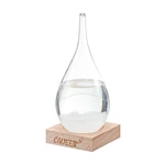 CAVEEN Storm Glass Weather Forecaster Stylish and Creative Drop-Shaped Glass Barometer Weather Station for Home Office